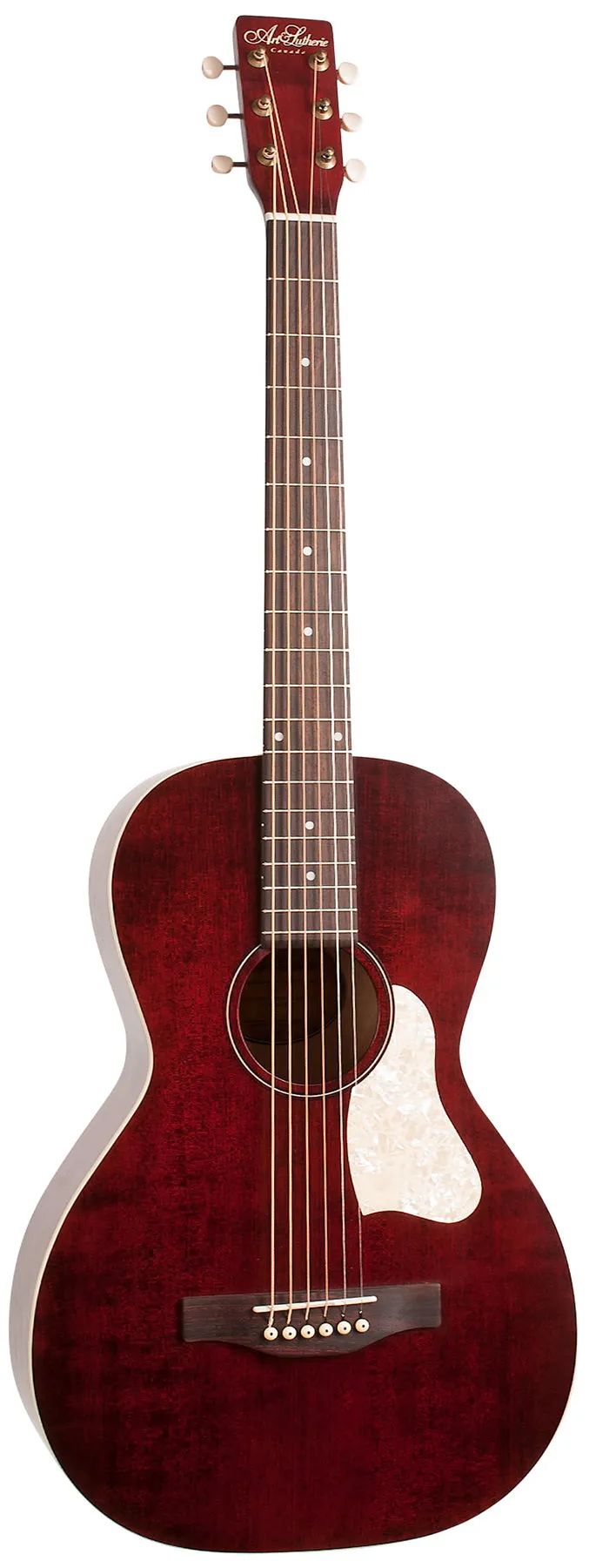 Art & Lutherie 045525 Roadhouse Tennessee Red Parlor Acoustic Guitar MADE In CANADA D