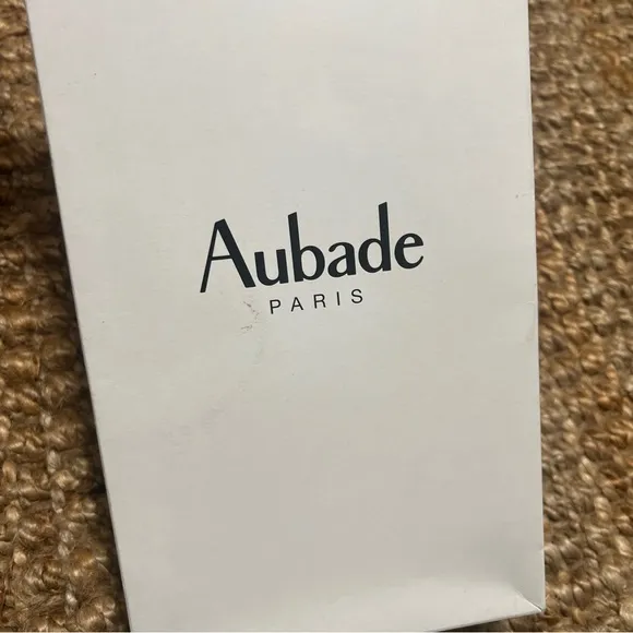 Aubade Paris Rosessence Care Bodysuit Luxury Lingerie Lace White Opal 38E $160