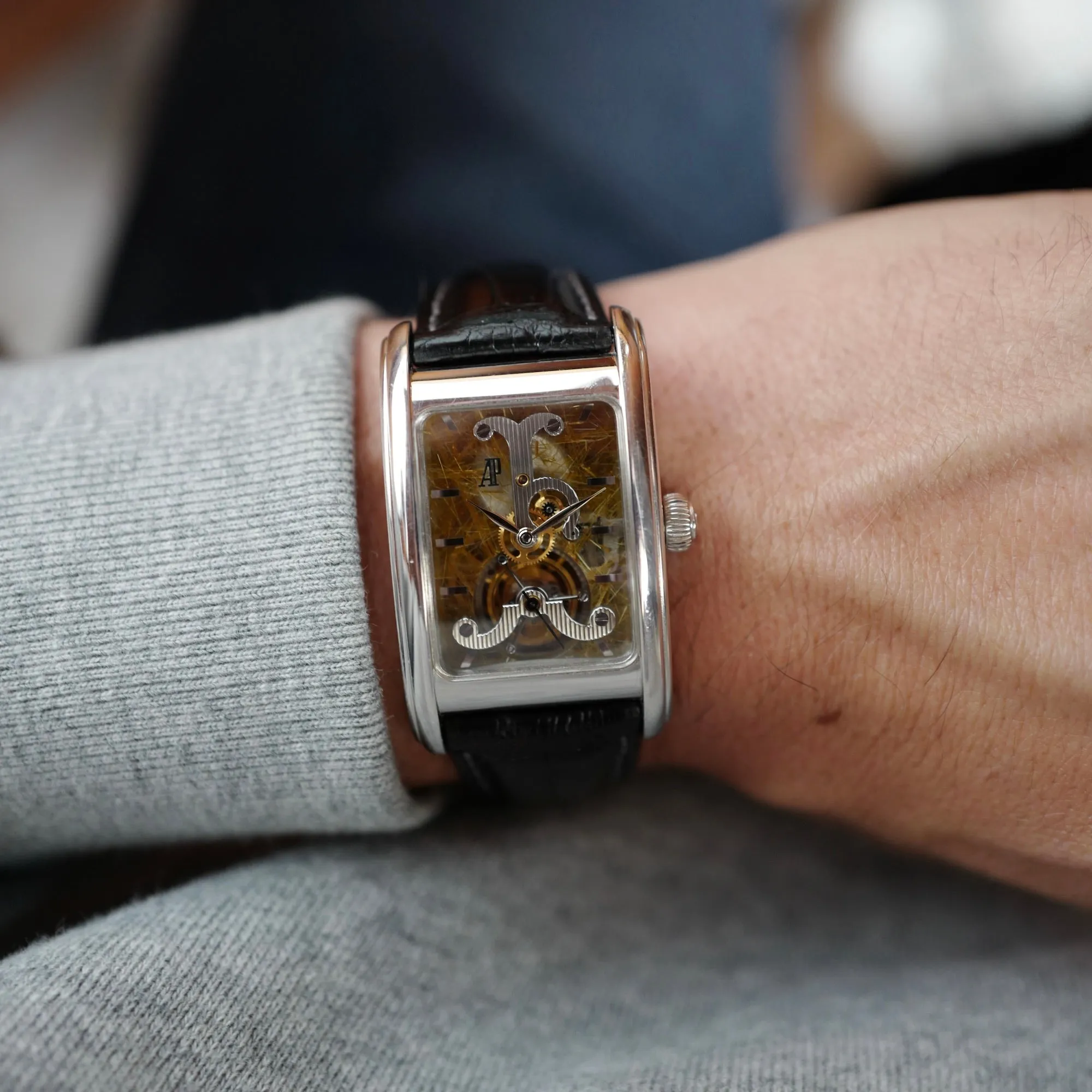 Audemars Piguet Platinum Edward Piguet Tourbillon Skeleton Watch Ref. 25924