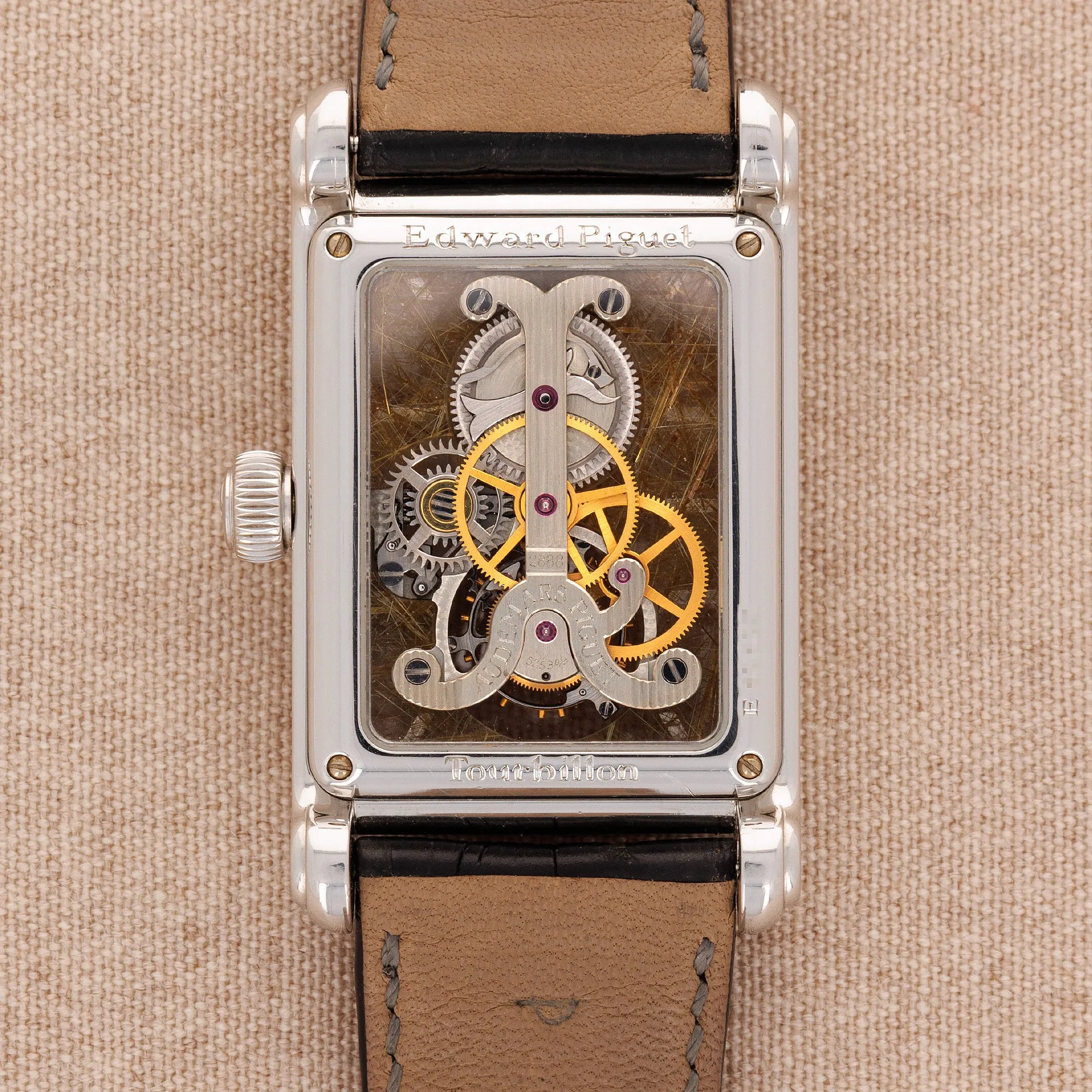 Audemars Piguet Platinum Edward Piguet Tourbillon Skeleton Watch Ref. 25924