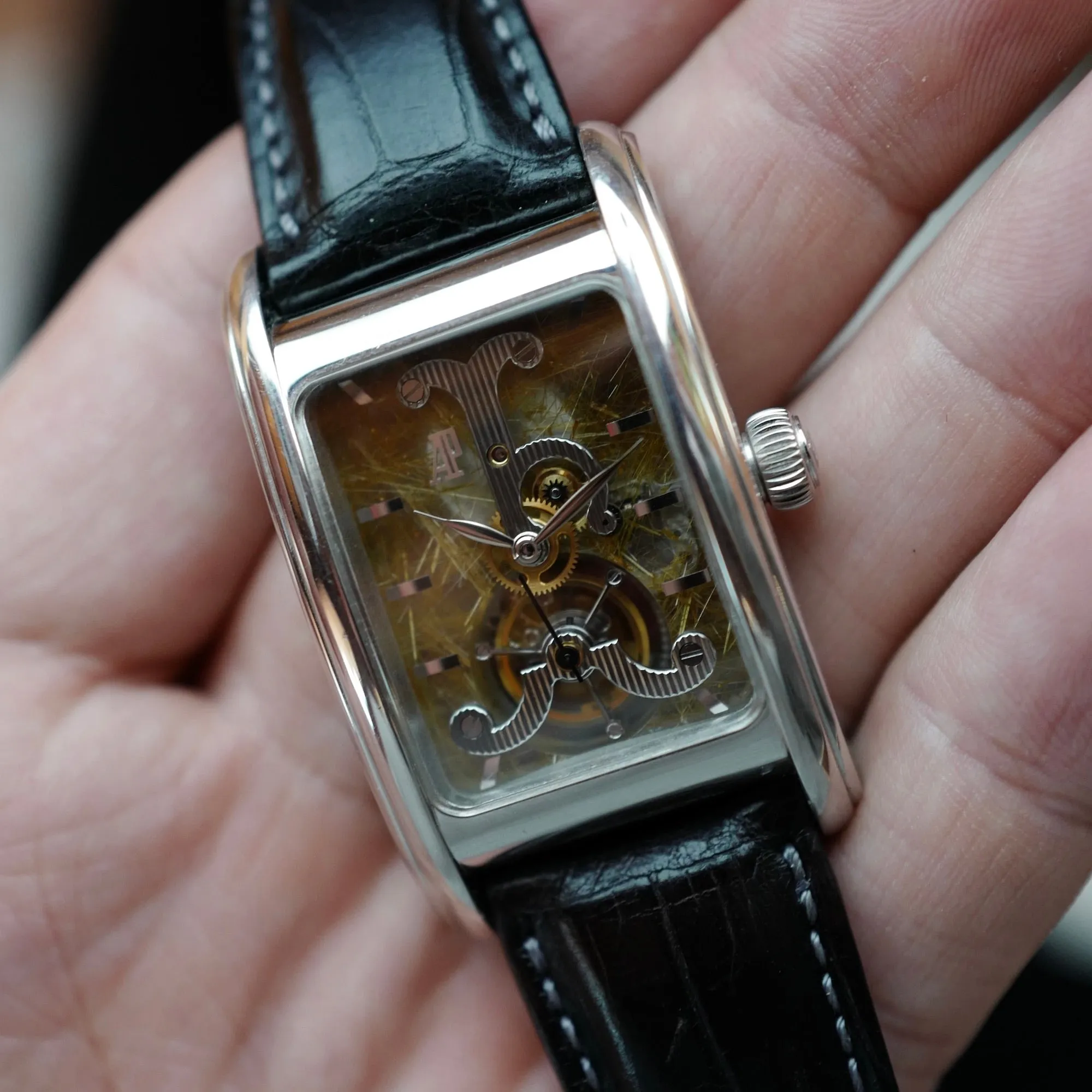 Audemars Piguet Platinum Edward Piguet Tourbillon Skeleton Watch Ref. 25924