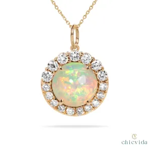 Aureola Opal Pendant