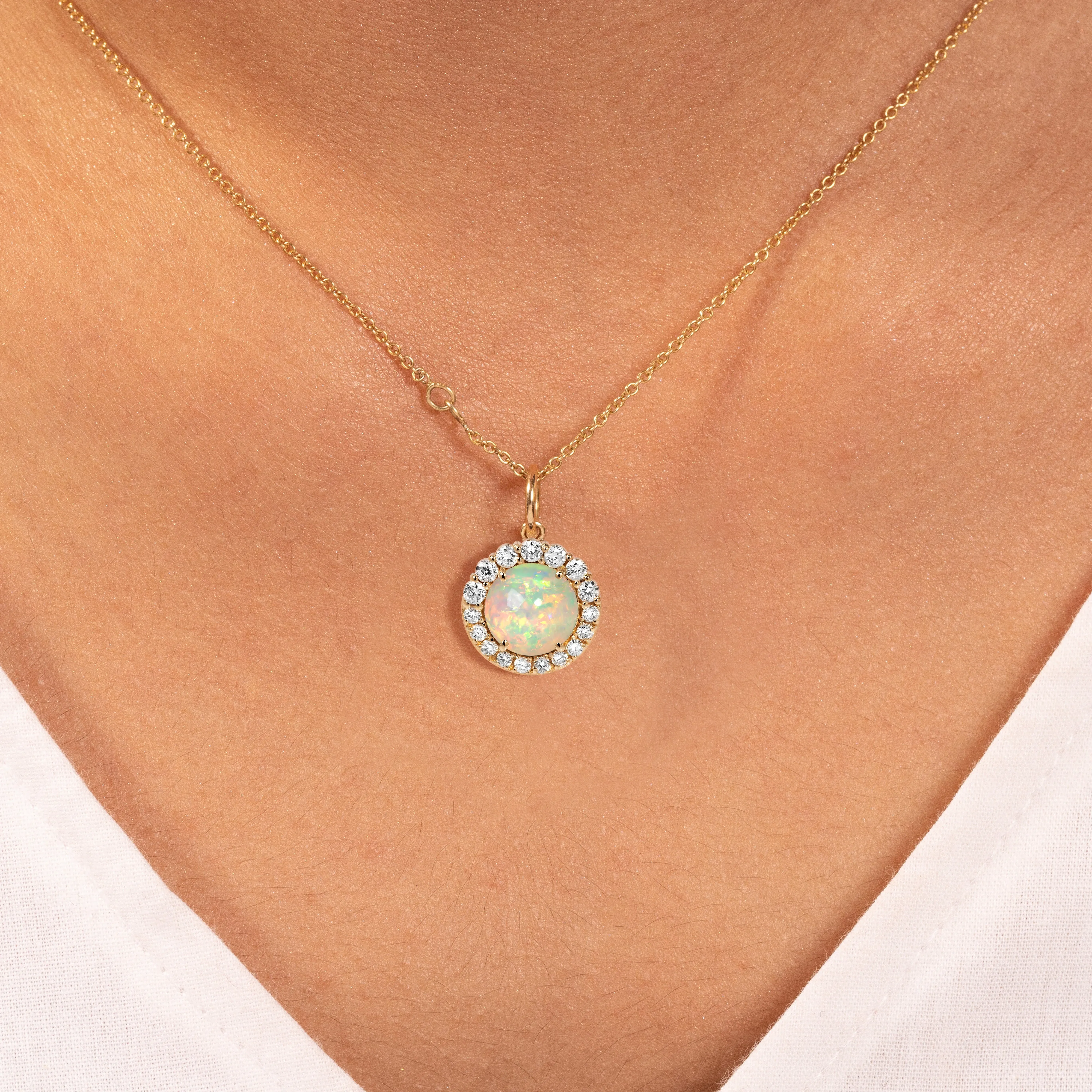 Aureola Opal Pendant