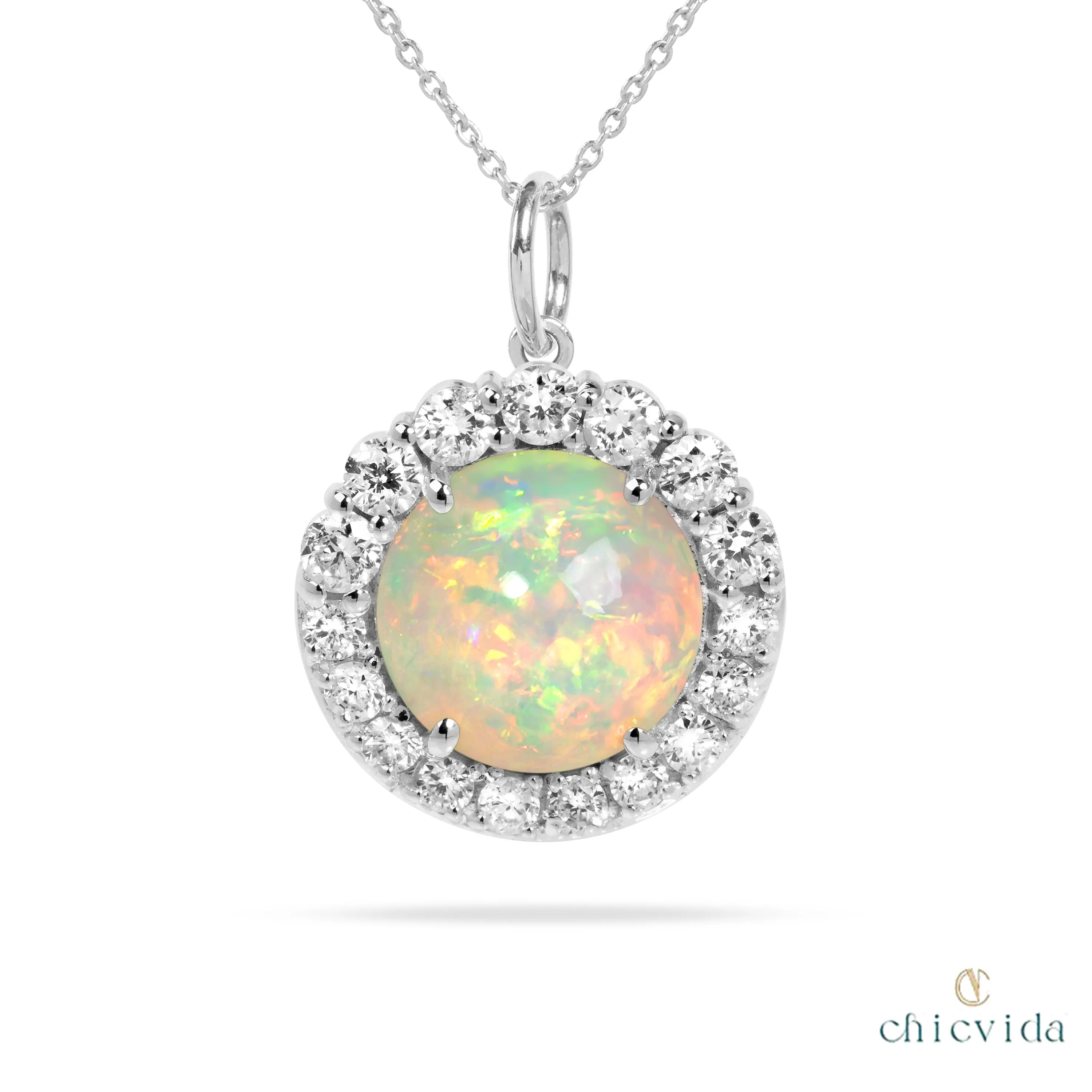 Aureola Opal Pendant