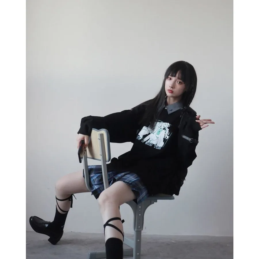 Autumn / Winter Print Holiday Sweatshirt J40497