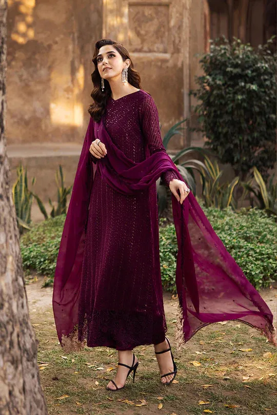 Azure Luxury Chiffon Embroidered Collection GARNET MAJESTY