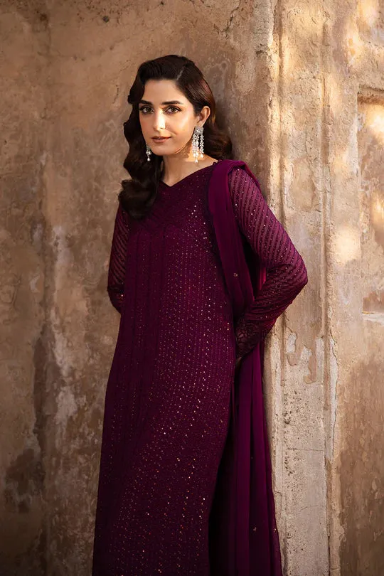 Azure Luxury Chiffon Embroidered Collection GARNET MAJESTY