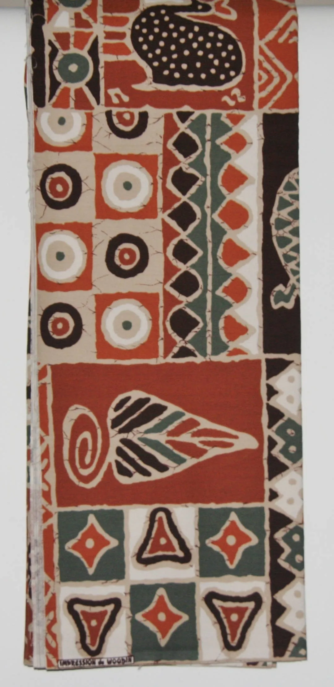 Batik Print Fabric 6 Yards Impression de Woodin Classic African Fabric