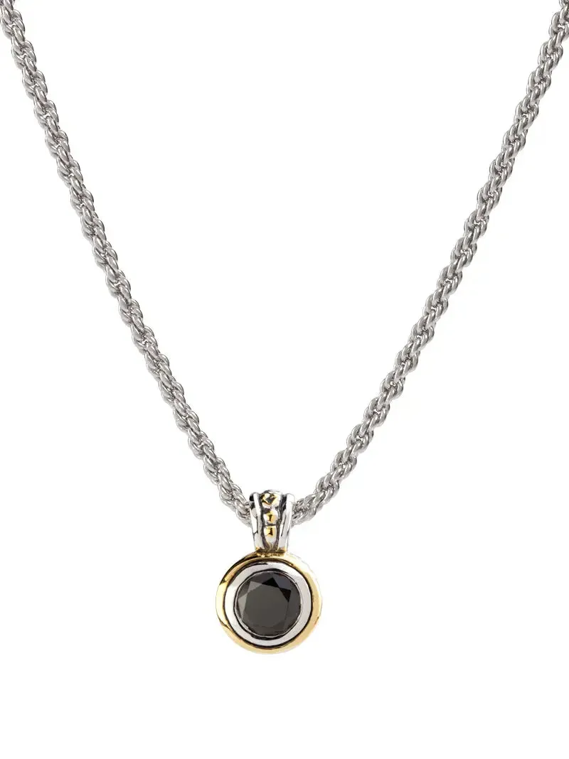 Beijos Collection - Bezel Set CZ Pendant Necklace