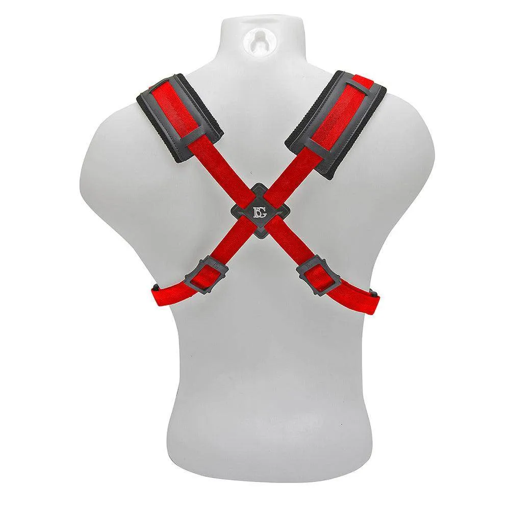 BG Alto, Tenor and Baritone Comfort Harness Women Red Coated Metal Hook