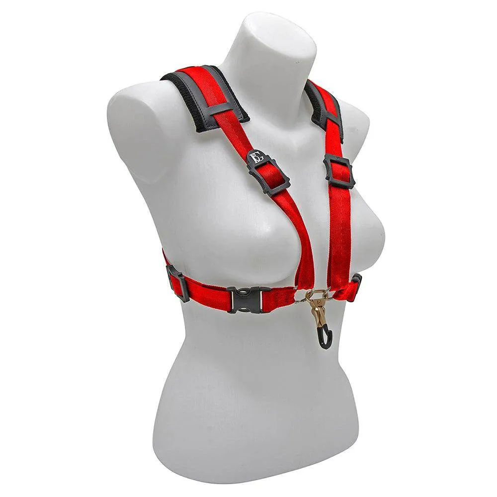 BG Alto, Tenor and Baritone Comfort Harness Women Red Coated Metal Hook