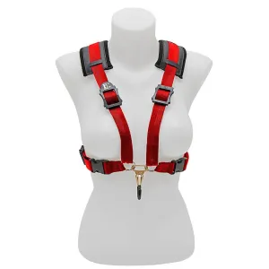 BG Alto, Tenor and Baritone Comfort Harness Women Red Coated Metal Hook