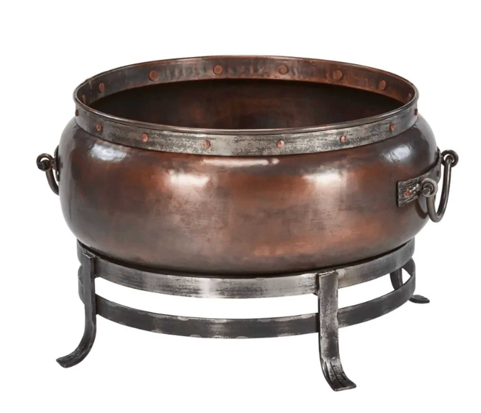 Blackstone Rustic Round Copper Fire Pit Cauldron