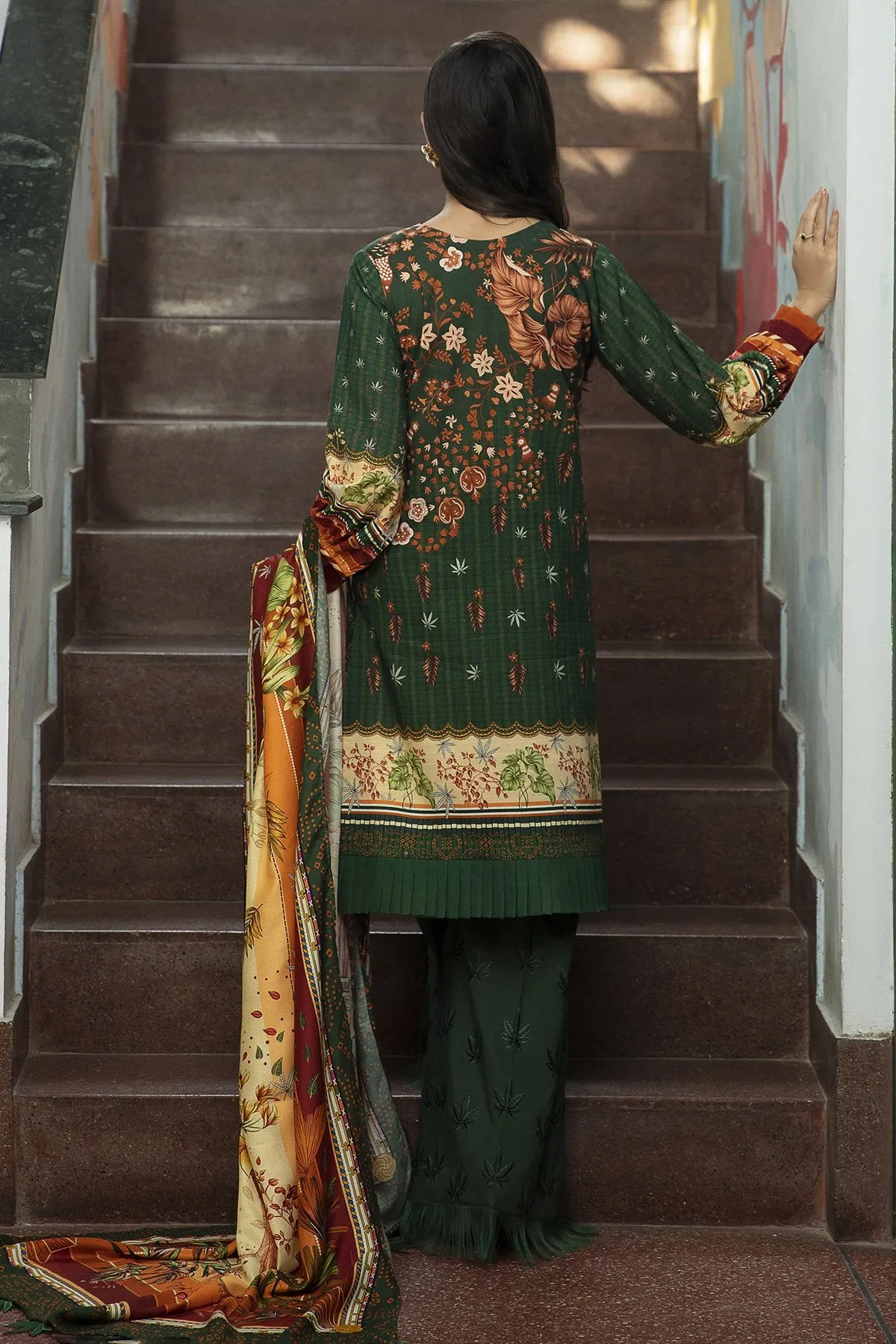 BOTANICA | Jazmin Iris Winter Collection 2021 | Unstitched Embroidered Viscose Slub Khaddar Suit