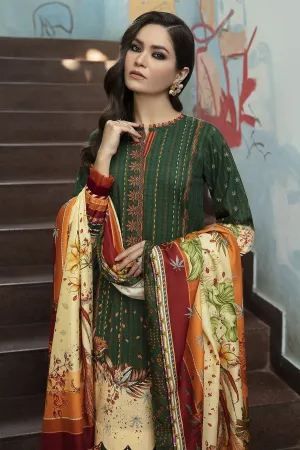 BOTANICA | Jazmin Iris Winter Collection 2021 | Unstitched Embroidered Viscose Slub Khaddar Suit