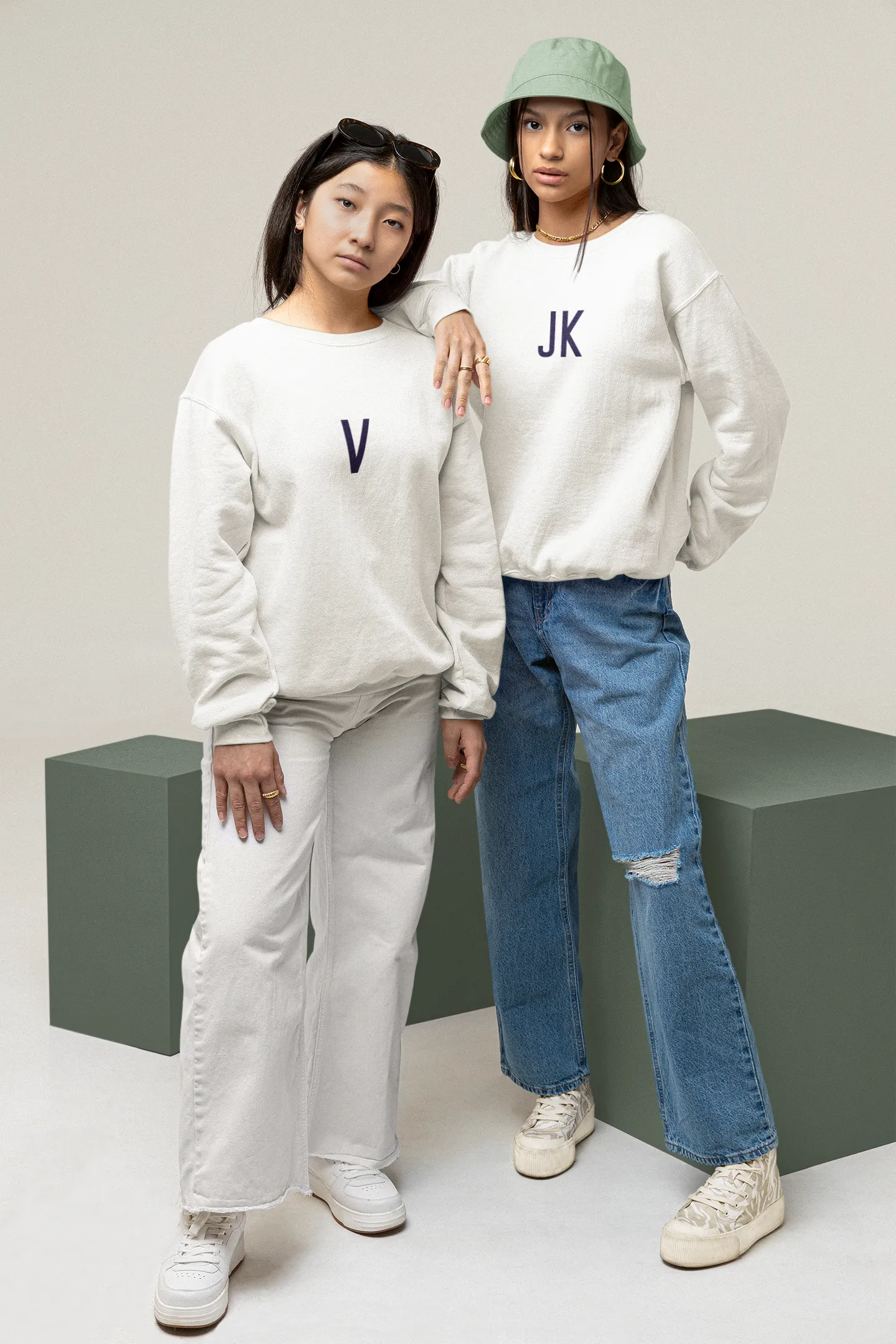 BTS 7th anniversary Sweatshirt Jungkook Crewneck Sweatshirt with letter