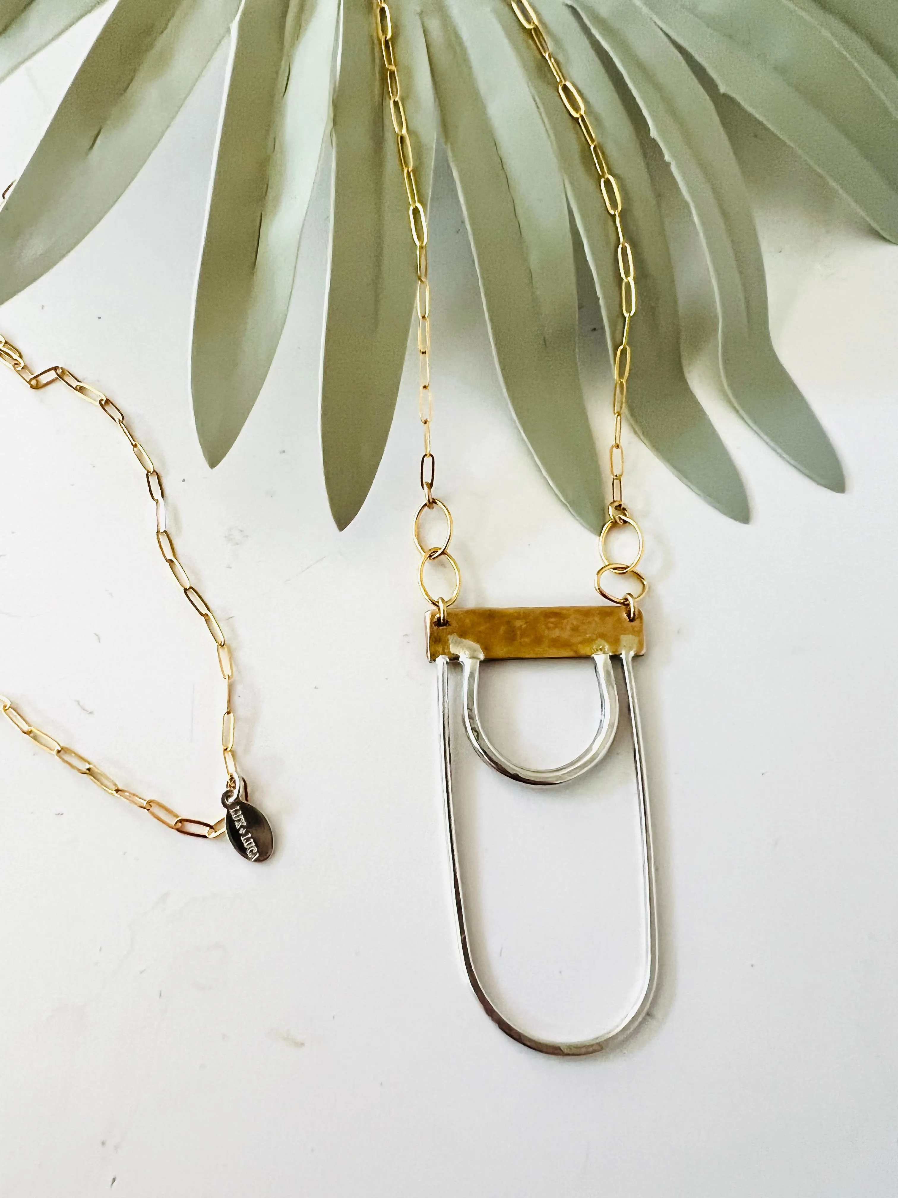 Cairo Mixed Metal Statement Necklace