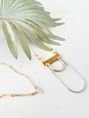 Cairo Mixed Metal Statement Necklace