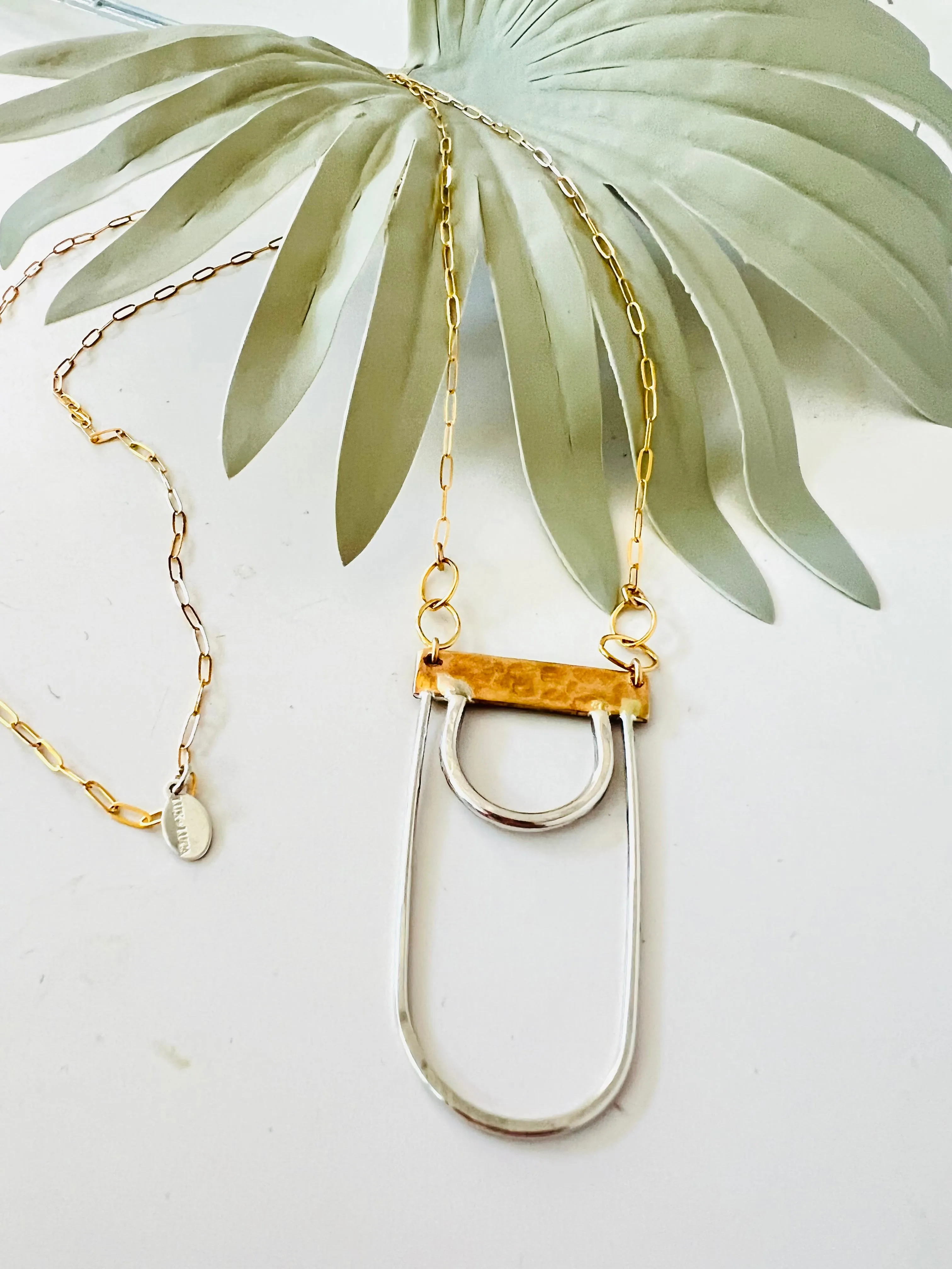 Cairo Mixed Metal Statement Necklace