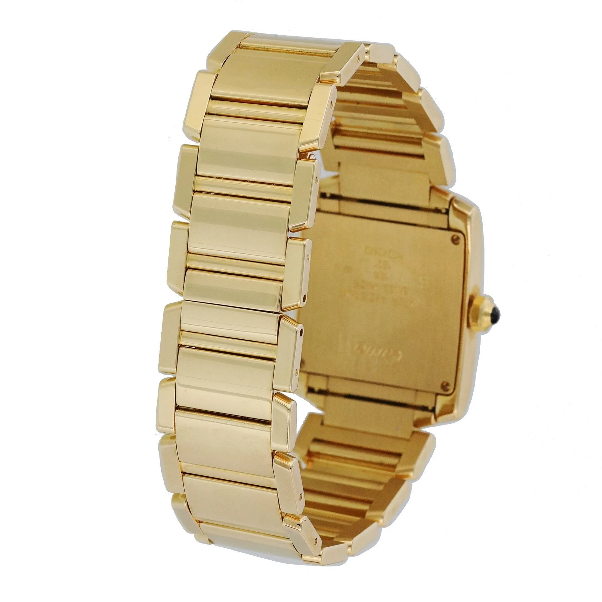 Cartier Tank Francaise 1821 Yellow Gold Midsize Ladies Watch