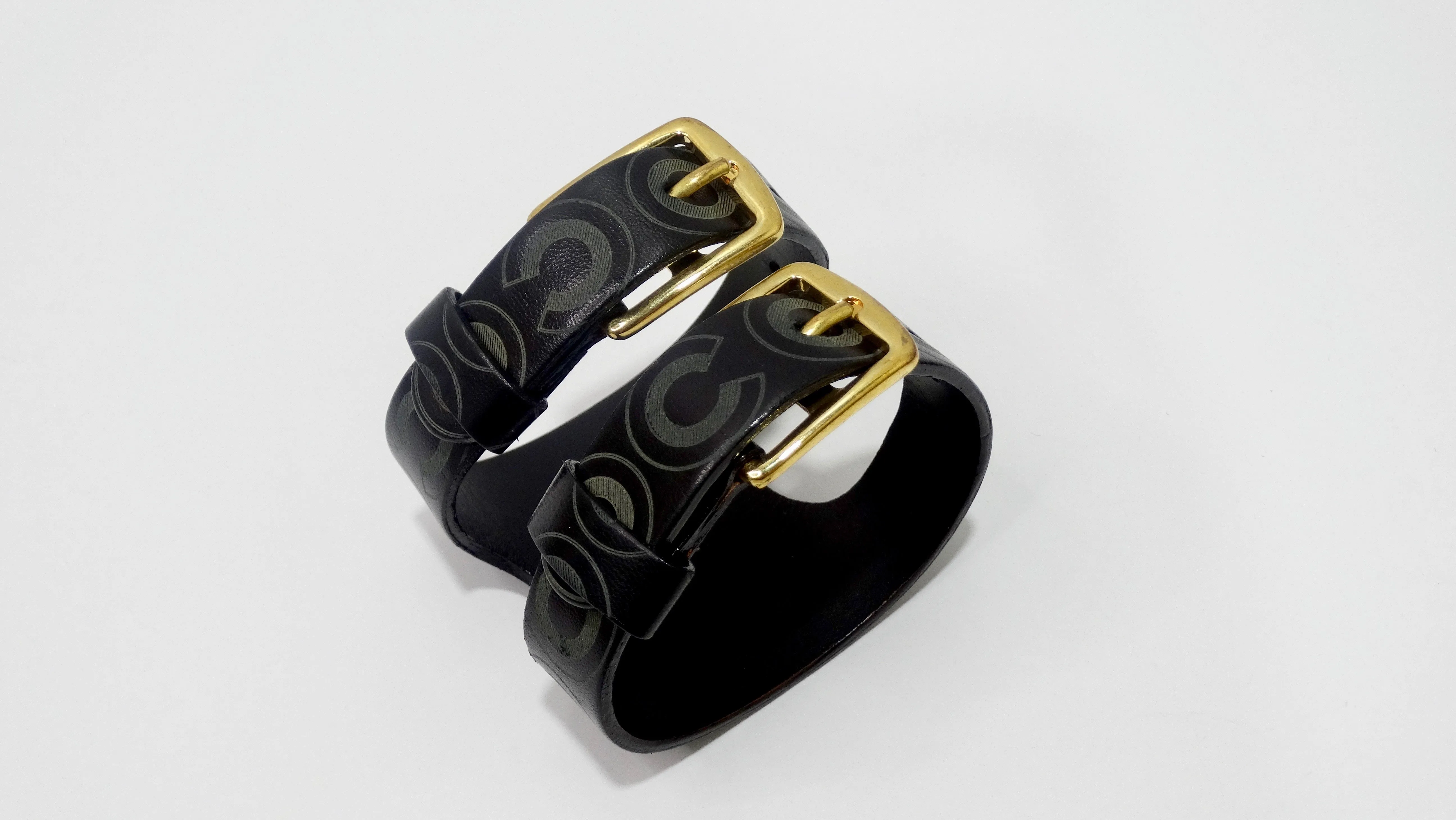 Chanel Leather 'Coco' Cuff