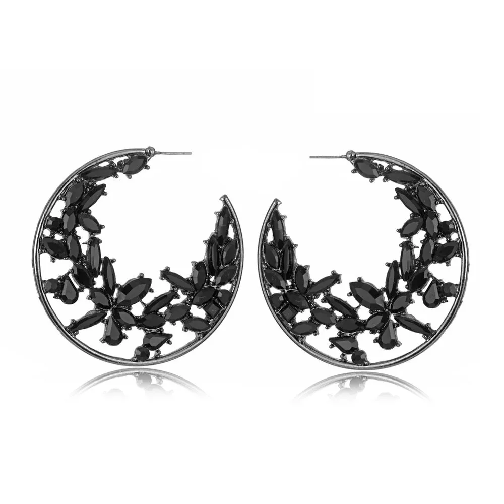Charm Diamond Earrings Gold Plated Wholesale Women Beautiful Fashion Jewelry