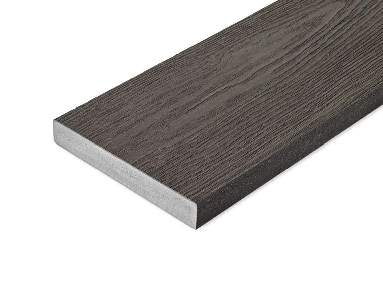 Cladco Nordeck Premium PVC-ASA Woodgrain Effect Decking Board - Ebony (3.6m)