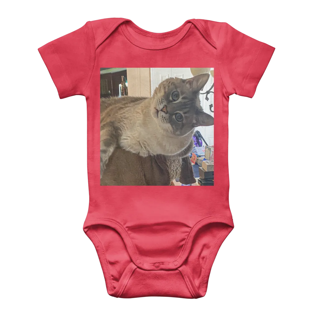 Classic Baby Onesie Bodysuit - Siamese Cat - Rescue Pets - Chena