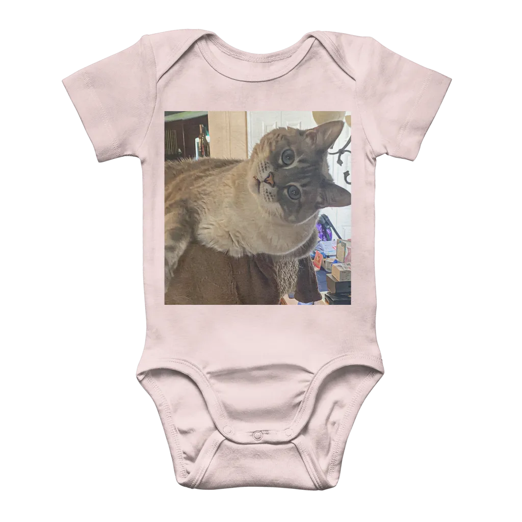 Classic Baby Onesie Bodysuit - Siamese Cat - Rescue Pets - Chena