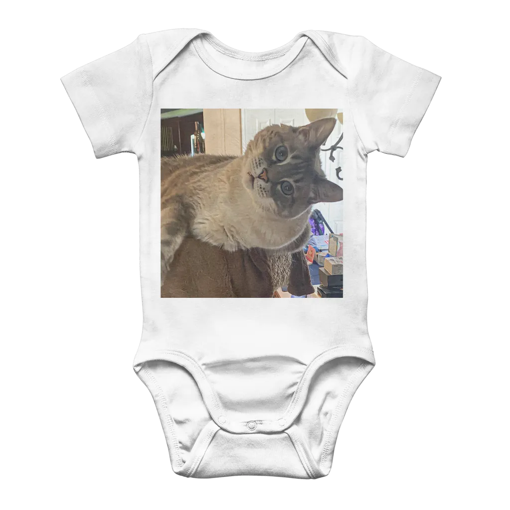 Classic Baby Onesie Bodysuit - Siamese Cat - Rescue Pets - Chena