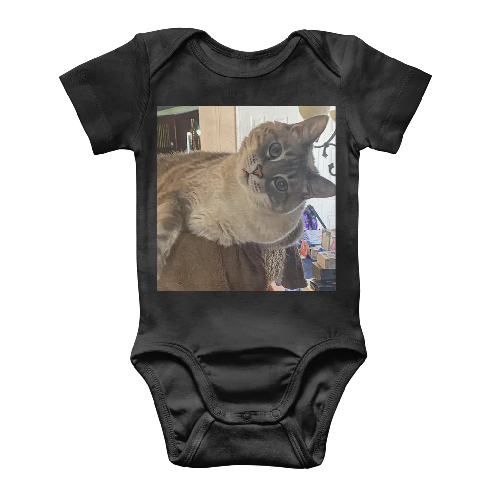 Classic Baby Onesie Bodysuit - Siamese Cat - Rescue Pets - Chena