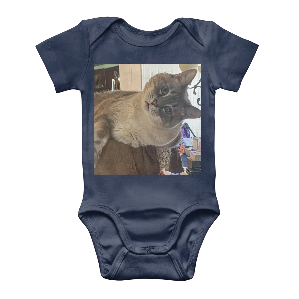 Classic Baby Onesie Bodysuit - Siamese Cat - Rescue Pets - Chena