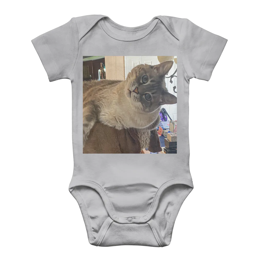 Classic Baby Onesie Bodysuit - Siamese Cat - Rescue Pets - Chena