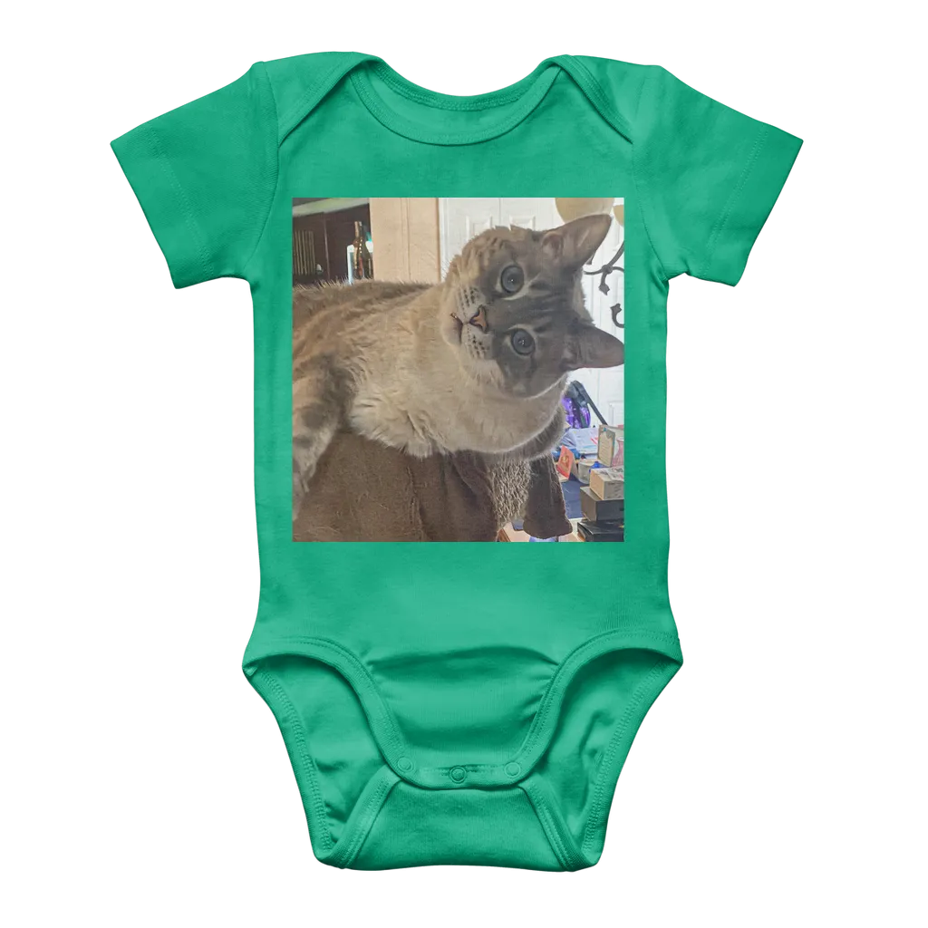 Classic Baby Onesie Bodysuit - Siamese Cat - Rescue Pets - Chena