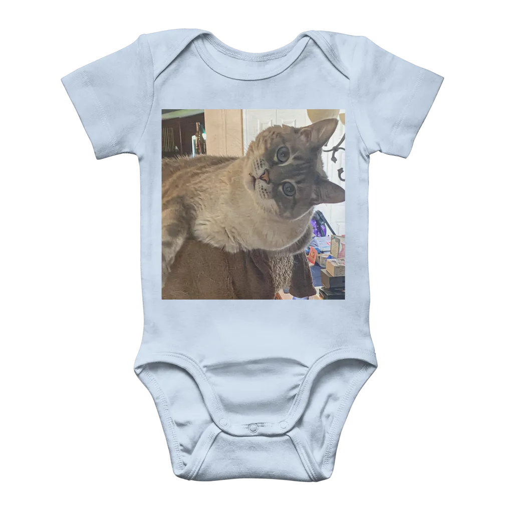 Classic Baby Onesie Bodysuit - Siamese Cat - Rescue Pets - Chena
