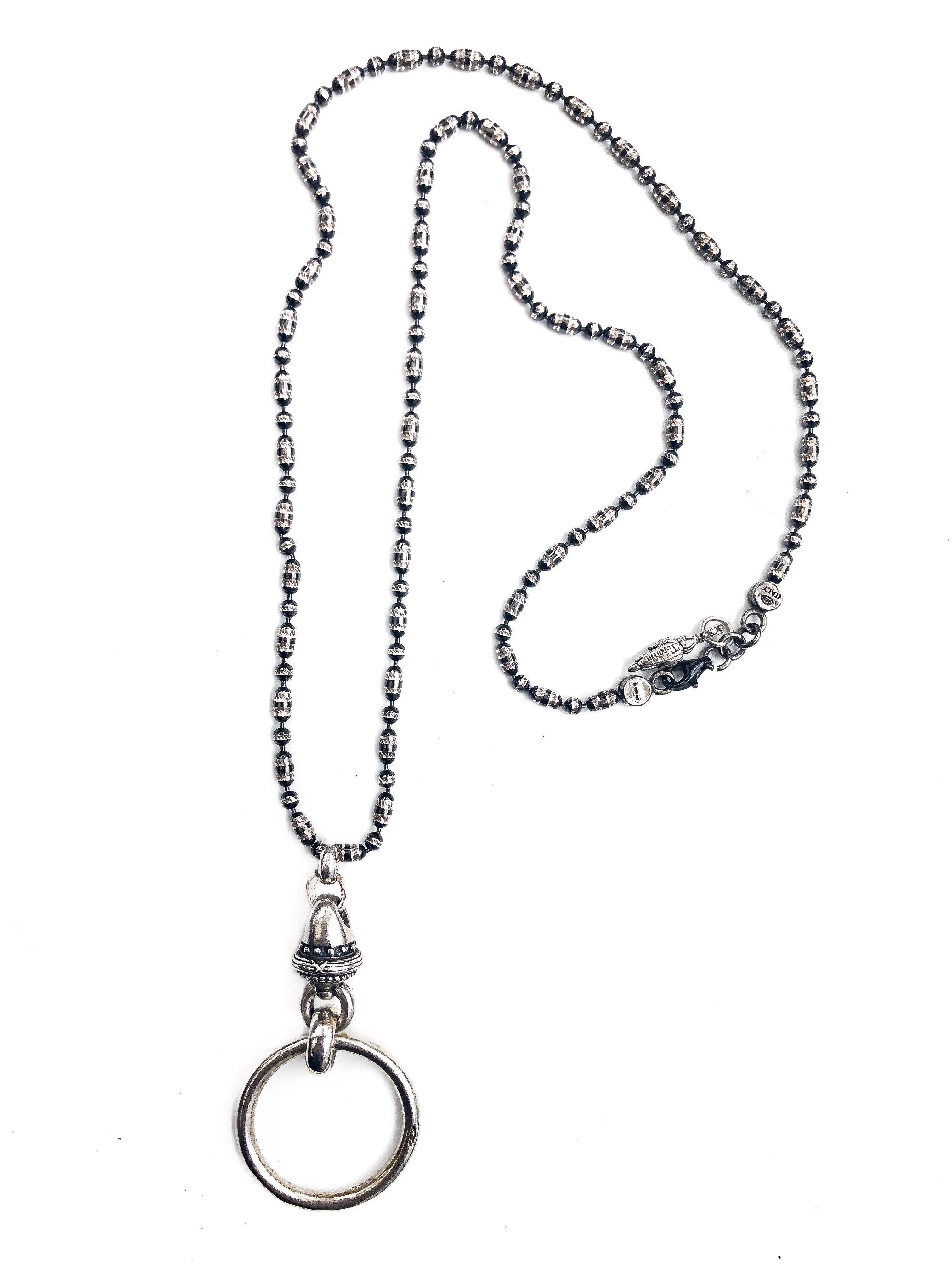 Classic Bolt Chain EyeRing Necklace