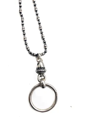 Classic Bolt Chain EyeRing Necklace