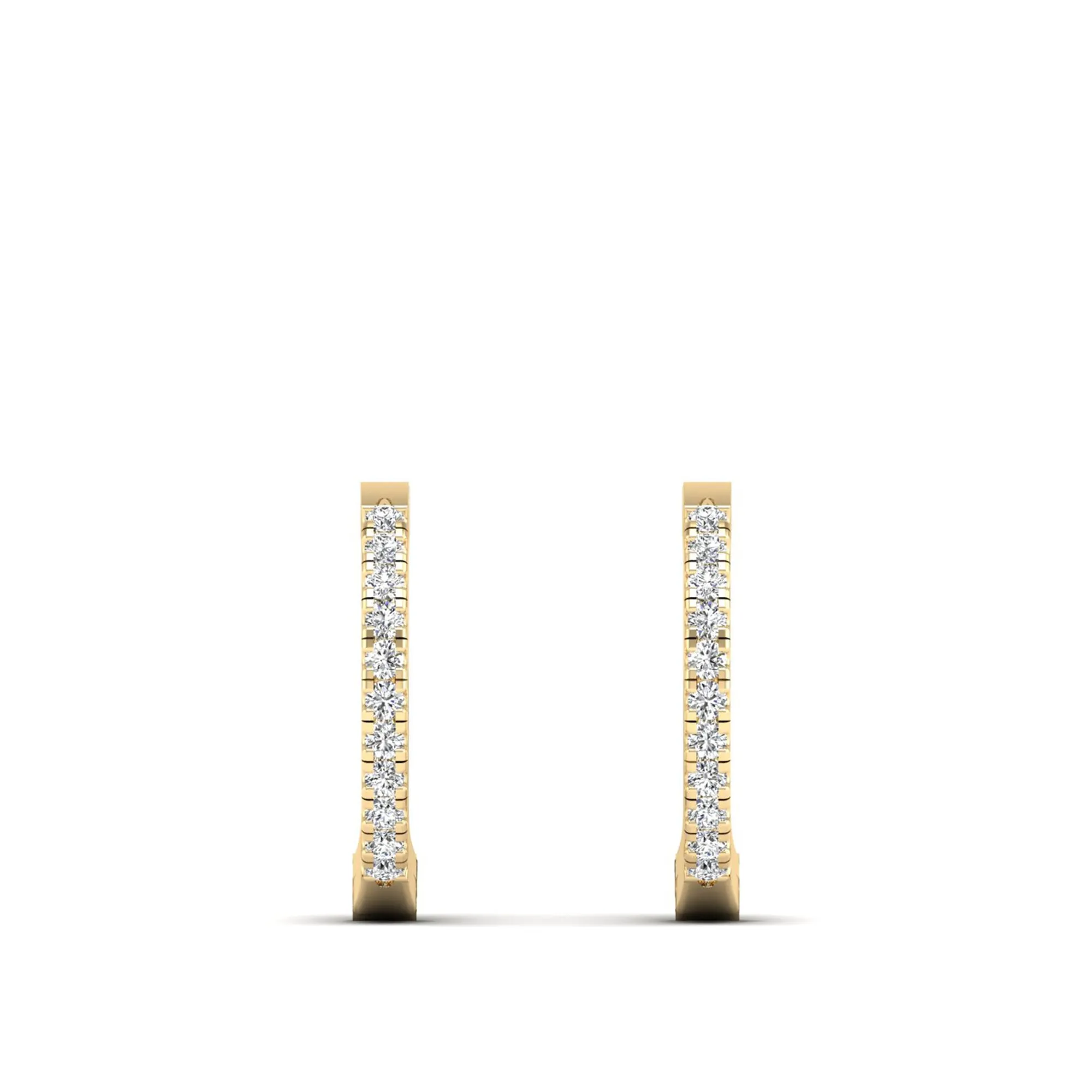 Classic Diamond Huggie Earrings