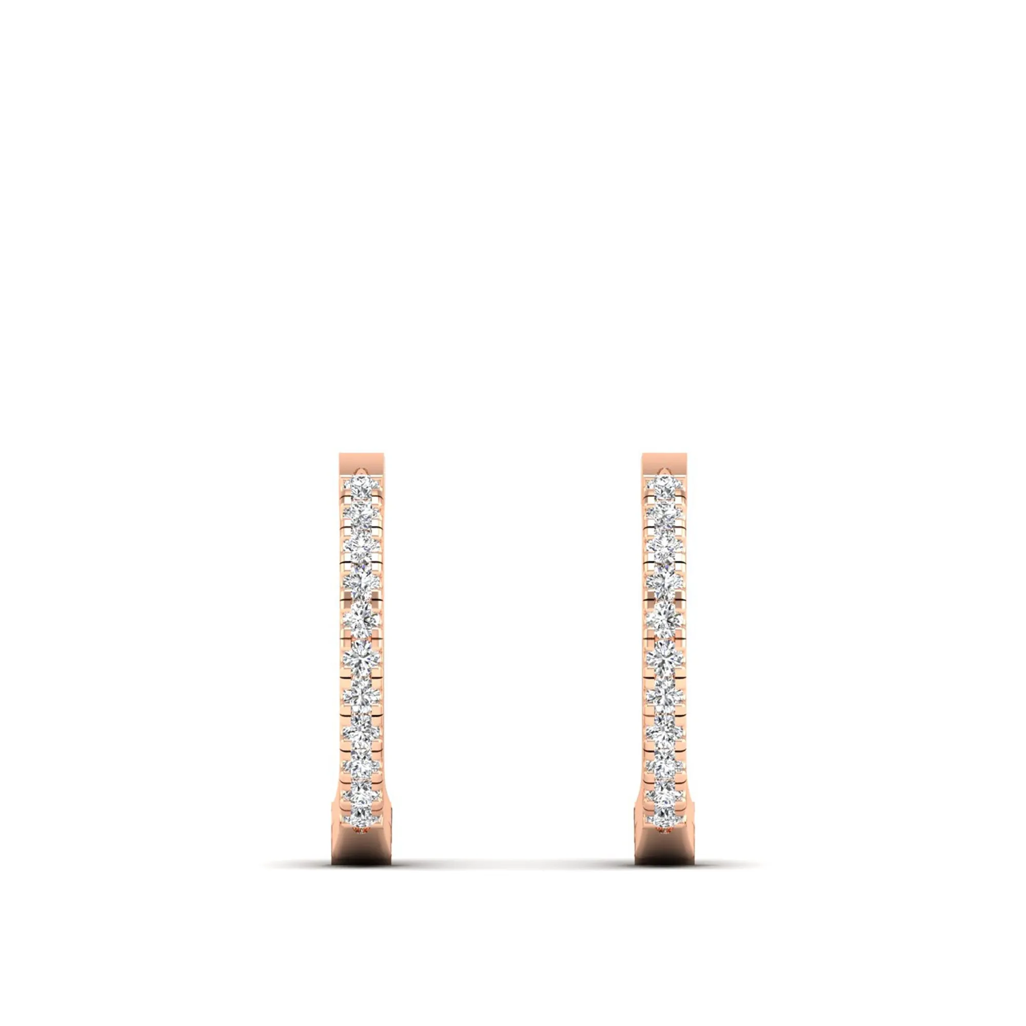 Classic Diamond Huggie Earrings