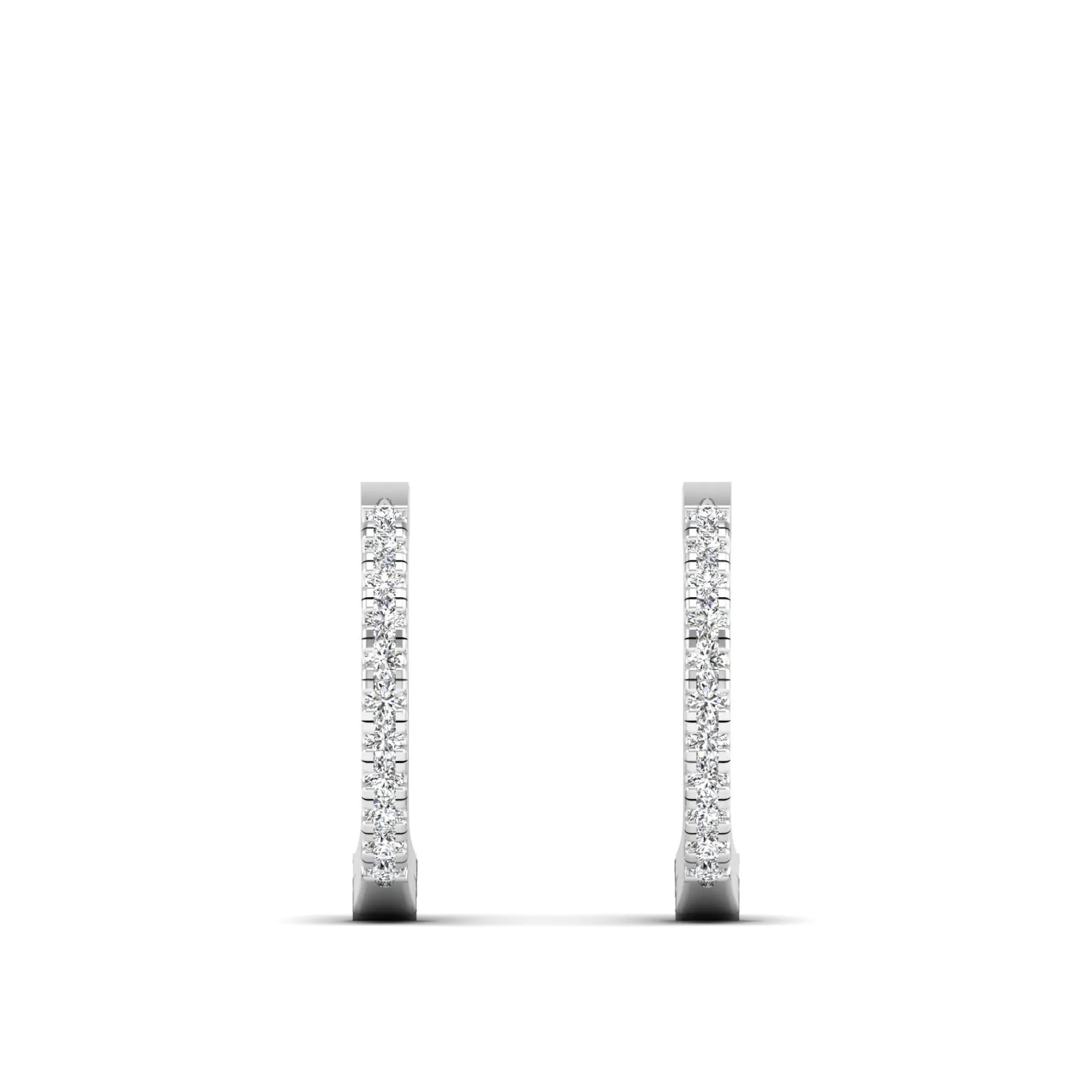 Classic Diamond Huggie Earrings