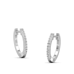 Classic Diamond Huggie Earrings
