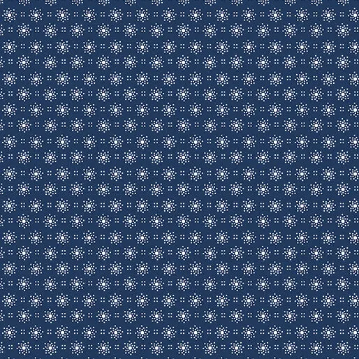 Classic Keepsakes in Blue 14656-55 Sunburst Dots Navy Blue