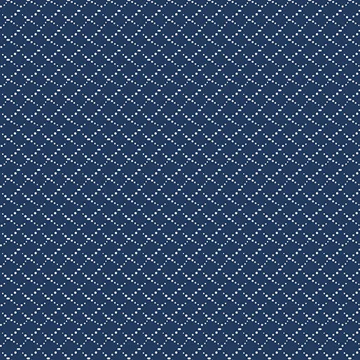 Classic Keepsakes in Blue 14658-55 Criss Cross Dots Navy Blue