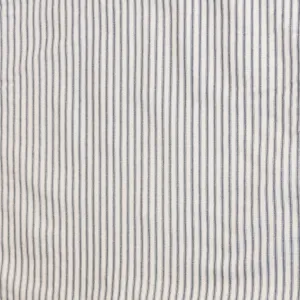 Classic Ticking White & Navy Fabric by the Yard