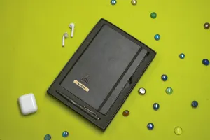 Classy Hardcover Diary   Classic Metal Pen - Black
