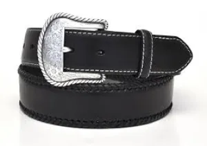 CLN2475601-48-Black Belt Nocona  Lace Edge Round