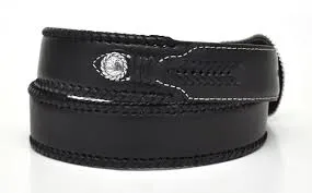 CLN2475601-48-Black Belt Nocona  Lace Edge Round