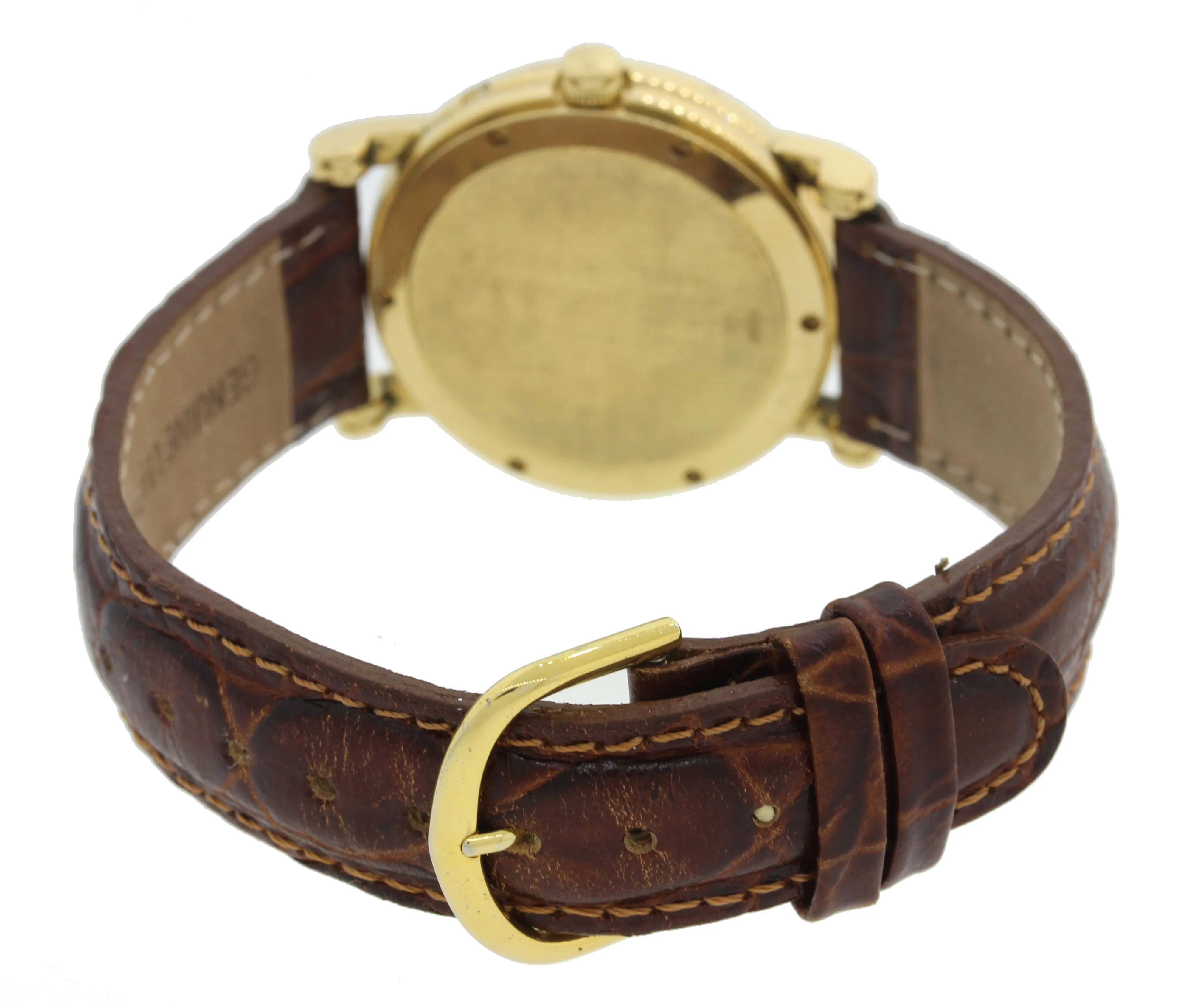 Concord Solid 18k Gold 50B2210 24 Hour Date Automatic 36mm White Watch B&P
