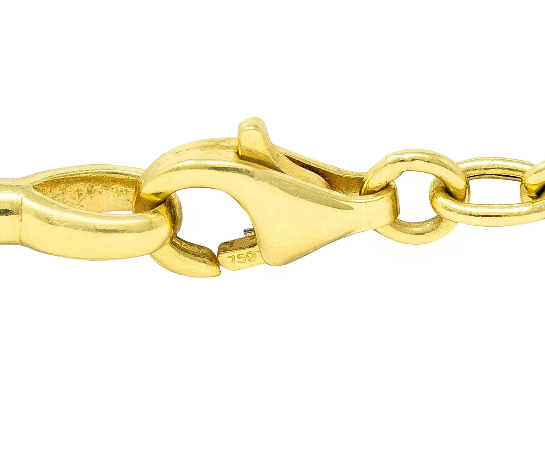 Contemporary 3.60 CTW Diamond Platinum 18 Karat Yellow Gold Lacey Sphere Station Chain Necklace