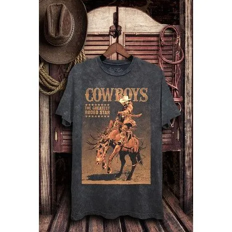 Cowboys The Greatest Rodeo Star Graphic Top